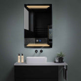 LED Spiegel Vertikal | Touch-Schalter | Anti-Beschlag-Funktion | Warmweißes Licht - Reyze Seria Salono Model 7
